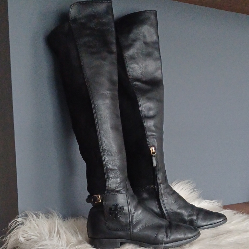 Tory Burch  Leather High Knee Boots